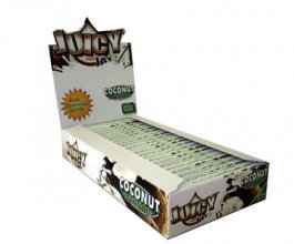 Juicy Jay's ochucené krátké papírky, Coconut, box 24ks